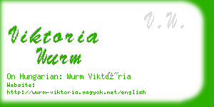 viktoria wurm business card